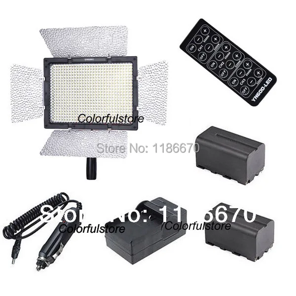 Бесплатная доставка компанией DHL YongNuo YN 600 YN600 Led видео свет + NP F750 F770 батарея