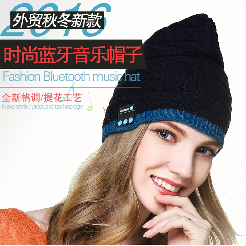 Calion модная музыкальная Bluetooth шляпка для женщин и девочек зимние вязаные шапки с