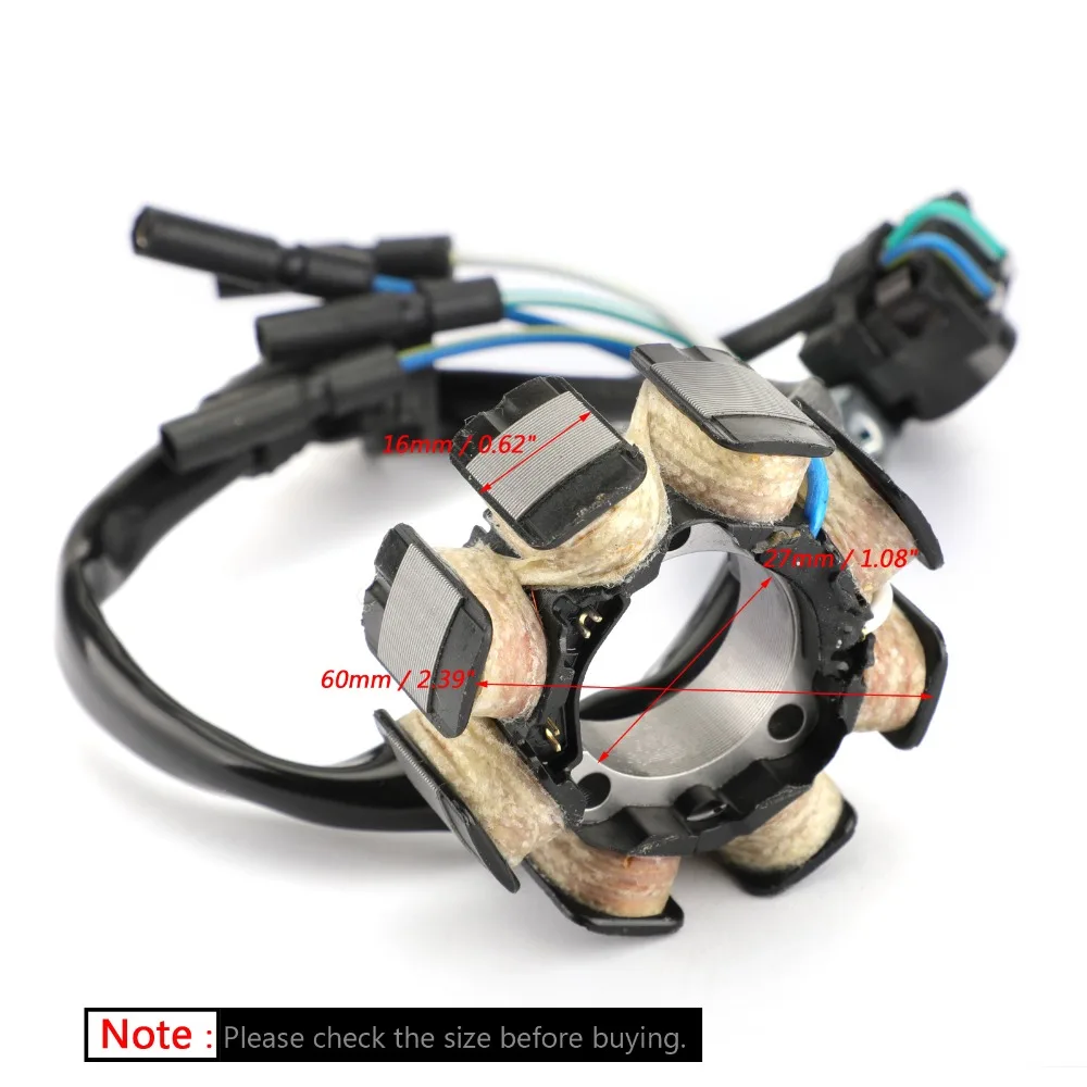 Areyourshop мотоцикл генератор статора 8 полюсов для Honda CRF450R 02 03 31100-MEB-670 31100-MEB-671 Motrbike аксессуары