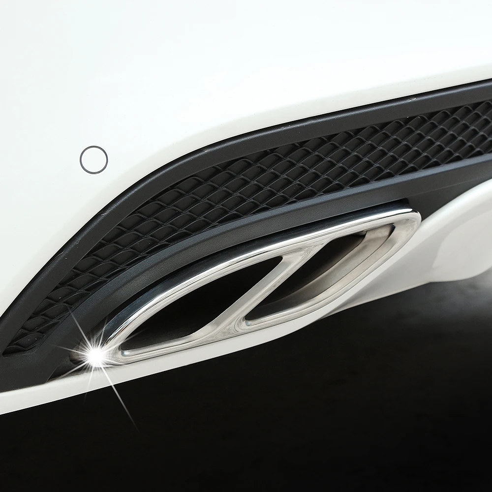 Выхлопная труба RIMIDICar Стайлинг выхлопной трубы Накладка для Mercedes Benz E Class W213 W205 GLC C