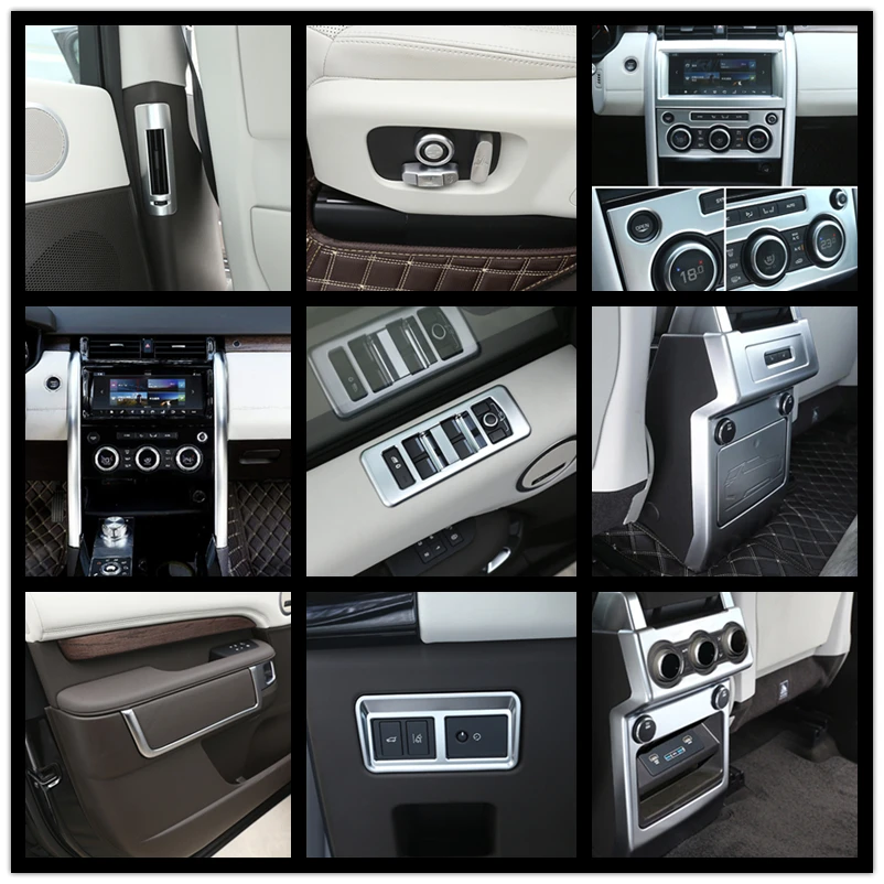 Роскошный Матовый хромированный АБС пластик для Land Rover Discovery 5 2017 2018 все виды