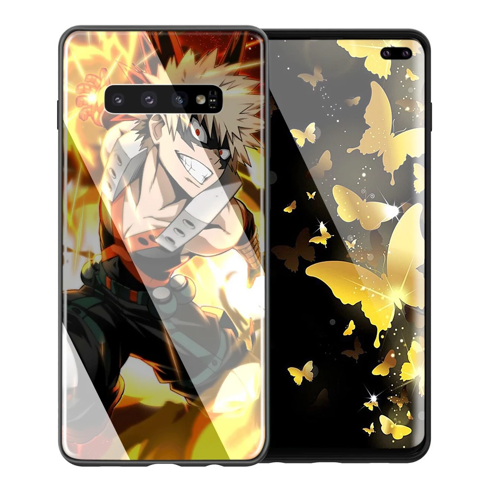 TG8 Lavaza с героями из мультфильма «Мой Boku без герой Стекло ТПУ чехол для samsung Note 8 9 S7 S8 S9 S10 A10 A20 A30 A40 A50 A60 A70 Edge Plus - Цвет: TG8