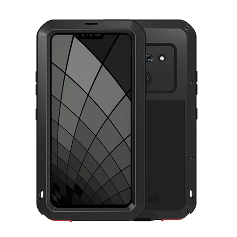 Металлический прочный защитный чехол для LG G8s ThinQ, ударопрочный корпус с стеклянной крышкой Gorrila LG G8s ThinQ