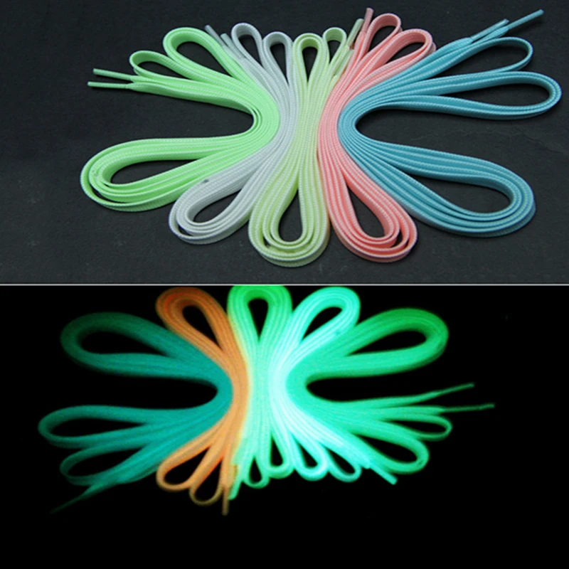 2 шт./пара светится в темноте светильник детские игрушки светящиеся шнурки