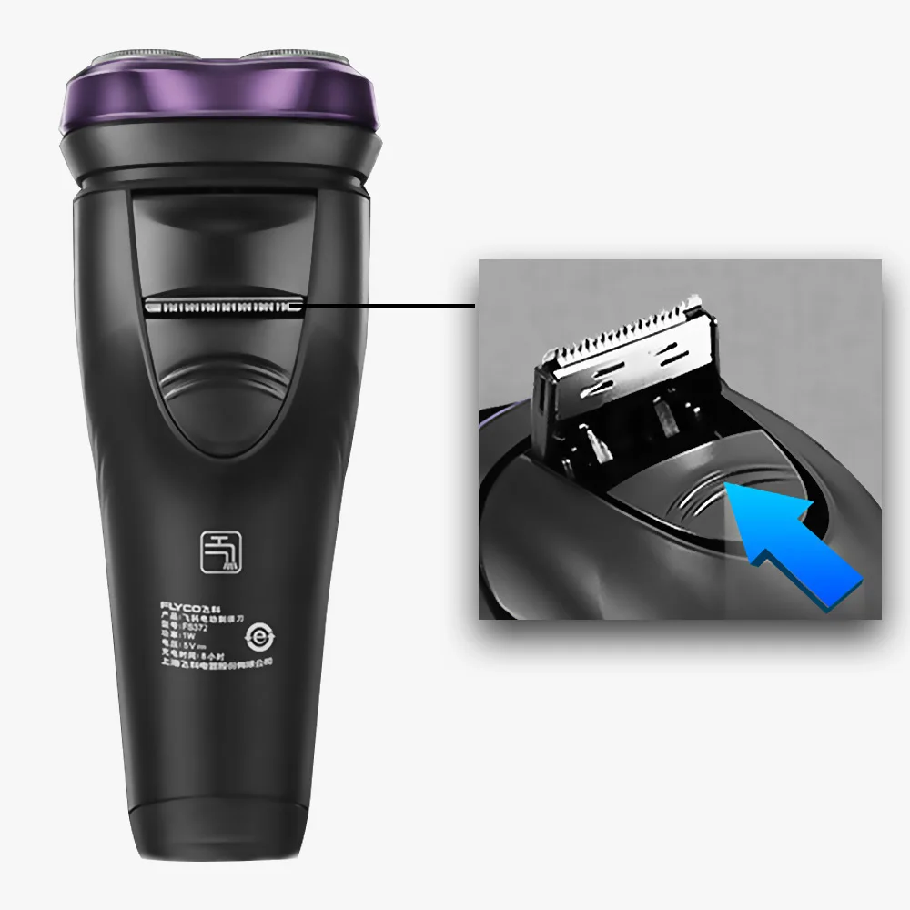 Flyco Rasoir Electrique Homme фиолетовый всплывающий триммер Maquina De Afeitar Electrica Para Hombre подарок на