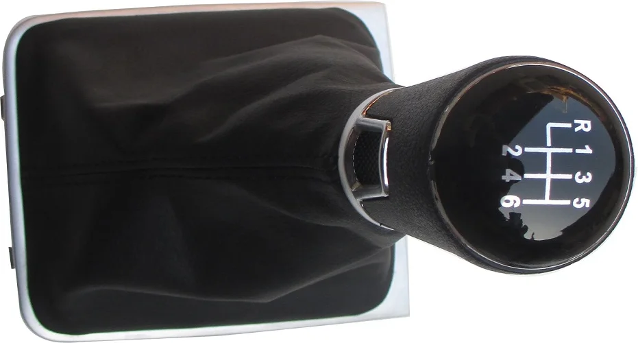 Для Volkswagen VW Passat B7 2011 2012 2013 новинка 5/6 скорость ручка переключения рулевого механизма автомобиля с черным кожаные ботинки со вставками 3AA711113A - Название цвета: 6speed