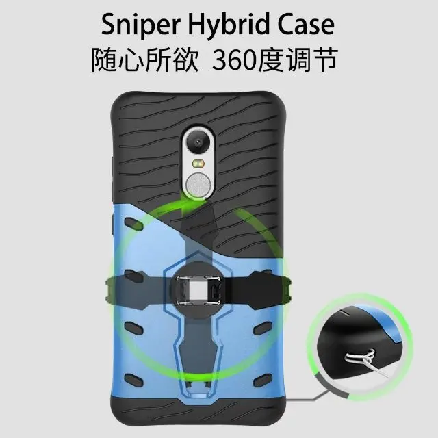Luxury Hybrid case For Xiaomi Redmi Note 4X With stand Armor Silicon+PC Shockproof protective back cover for xiaomi redmi note4x |