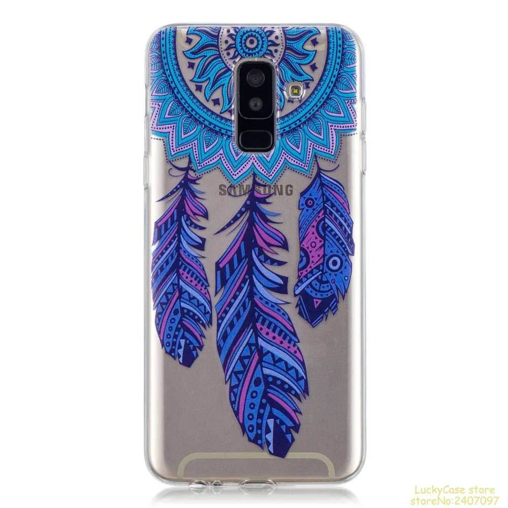 Для Samsung A6 PLUS 2018 чехол для телефона conque etui caso Капа прекрасный Стильный печати