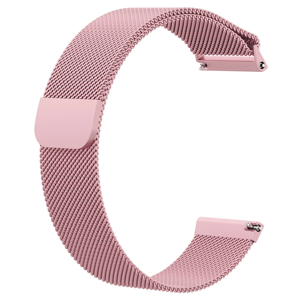 Розовый Essidi Milanese Magenetic браслет ремешок для Fitbit Versa металлический браслет часы ремешок петля - Цвет: Розовый