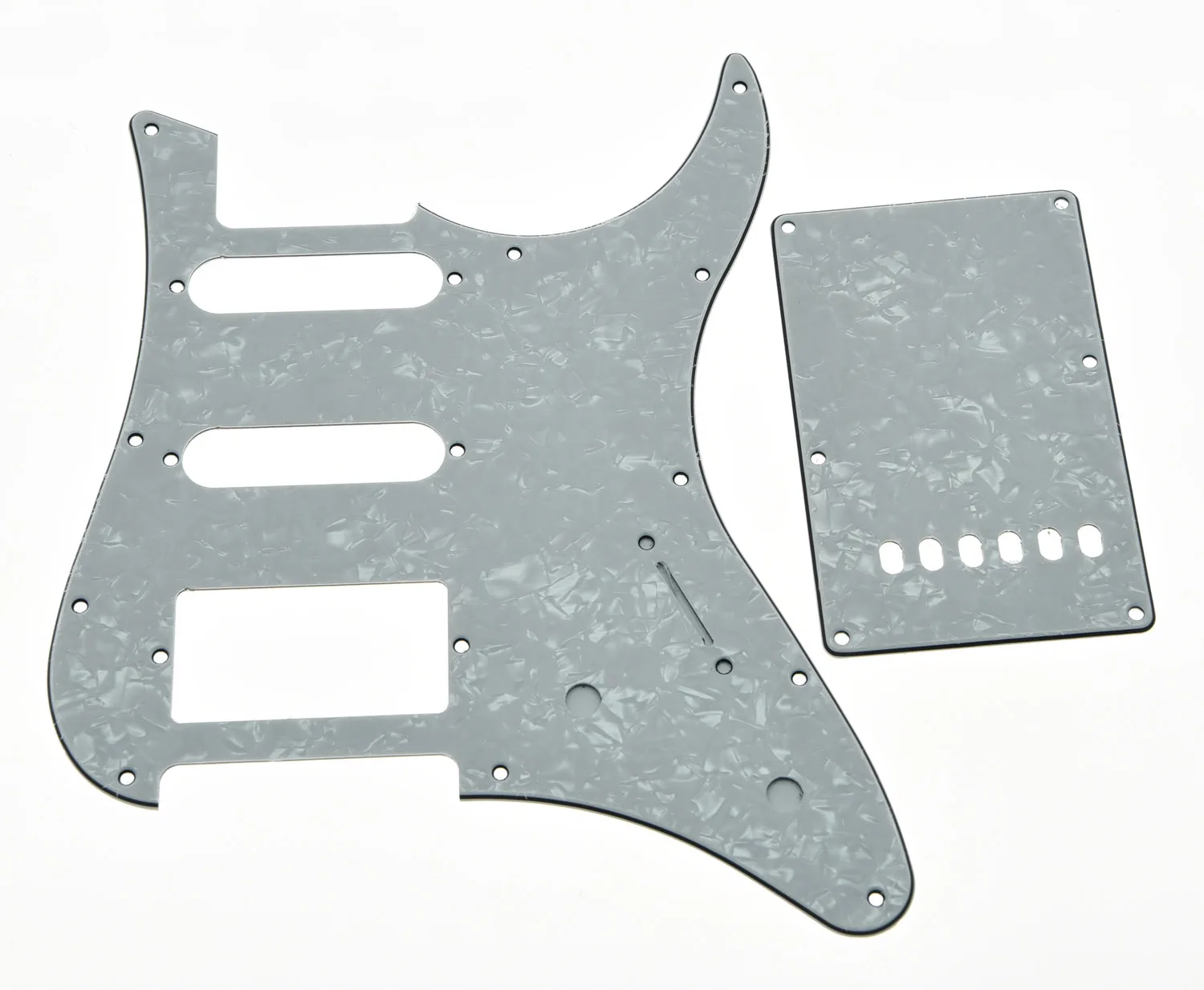 White Pearl Guitar Pickguard w/ Back Plate and Screws fits Yamaha PACIFICA