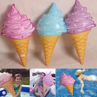 2016 new 3 colors swim ring water pool water fun float toys inflatable birthday ice cream children game toys party decorations