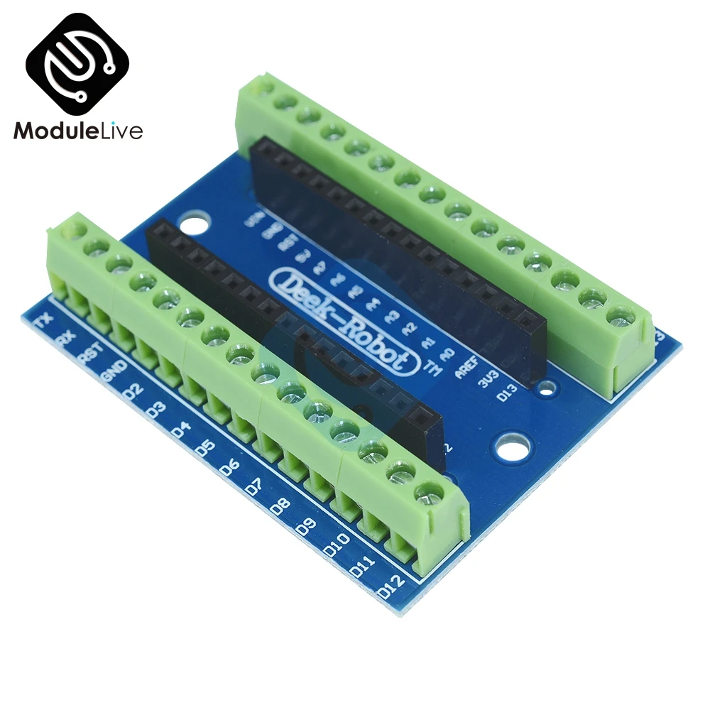 1 шт. Стандартная плата адаптера терминала для Arduino Nano V3.0 AVR ATMEGA328P ATMEGA328P-AU модуль 100%
