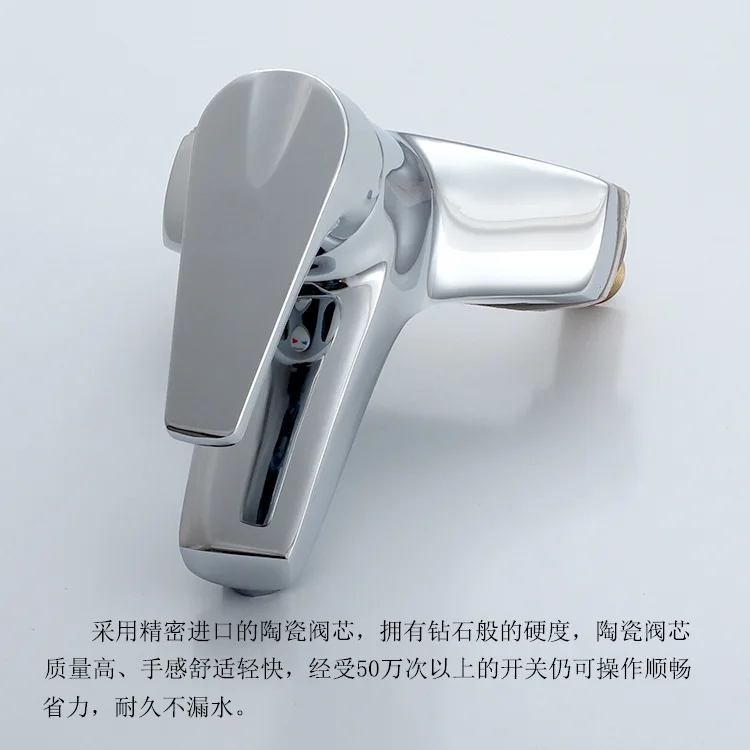 Бесплатная доставка керамический кран с двойным отверстием и хромированной