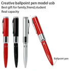 Шариковая ручка USB флеш-накопитель 4 ГБ 8 ГБ 16 ГБ карта памяти USB флеш-накопитель USB 2,0 флэш-память ключ USB палка Настройка логотипа