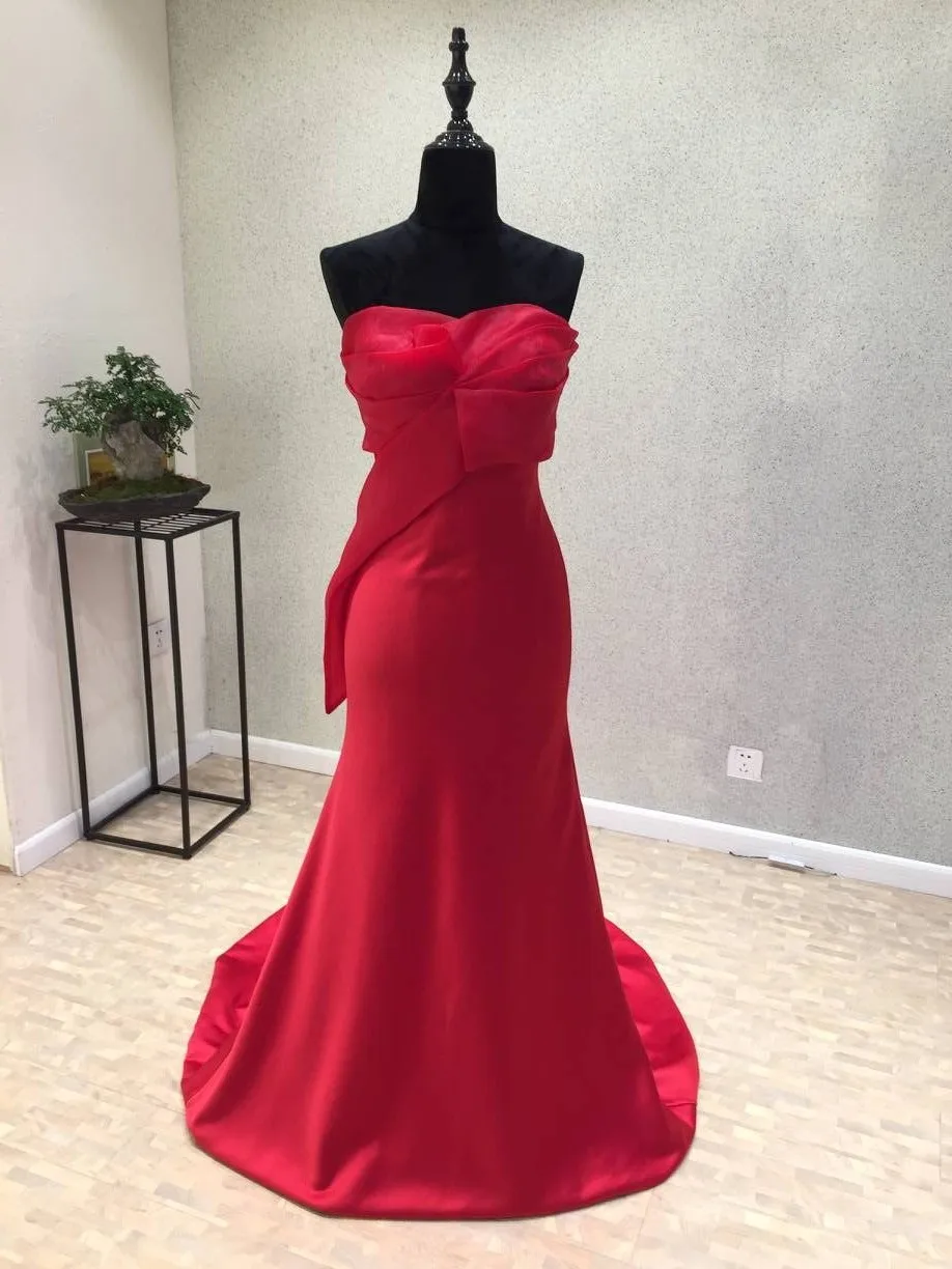 

Vestido festa Sexy Long Prom Dresses 2020 Strapless Off the Shoulder Floor Length Satin Evening Dress Formal Gowns abiye