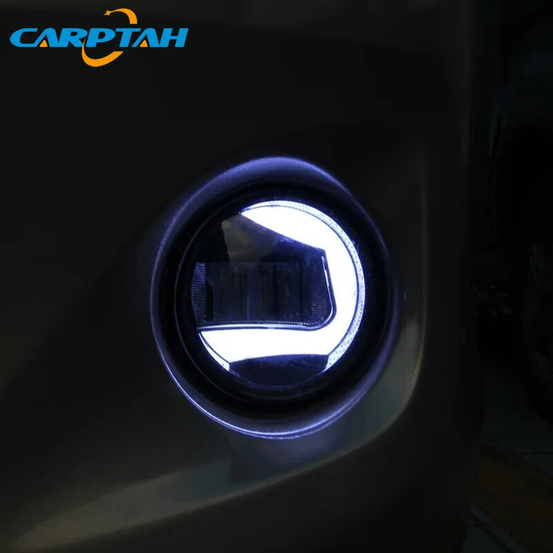 CARPTAH противотуманная фара светодиодный автомобильный светильник дневного DRL 2 в 1