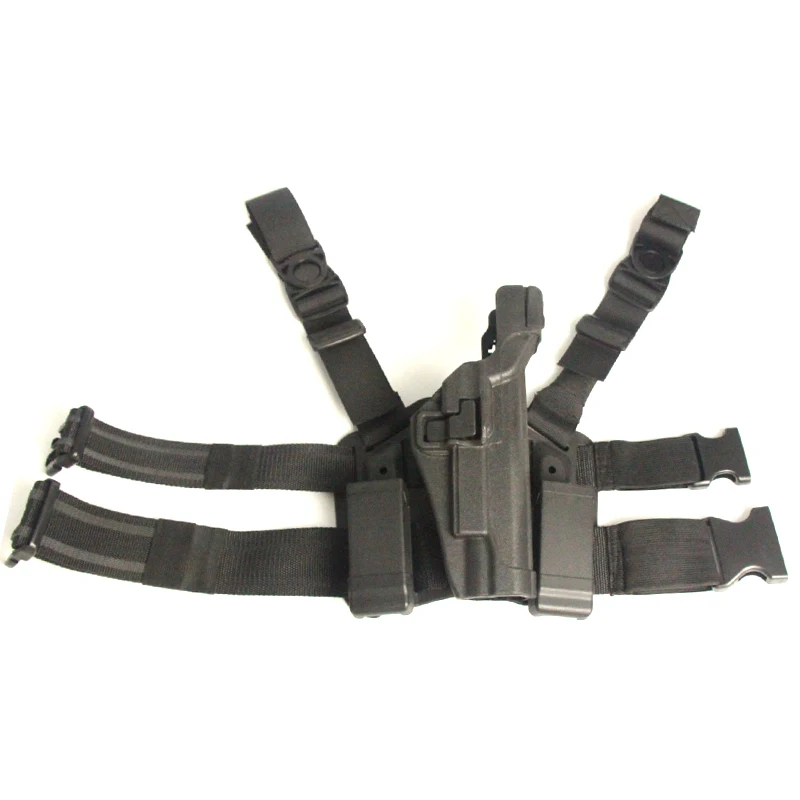 

Hunting Puttee Thigh Leg Pistol Gun Holster Pouch For Colt 1911 IPSC Airsoft Tactical Shooting Guns Caccia Accessories Black