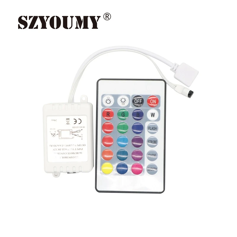 Пульт дистанционного управления SZYOUMY RGB 24 клавиши ИК + пульт подходит для