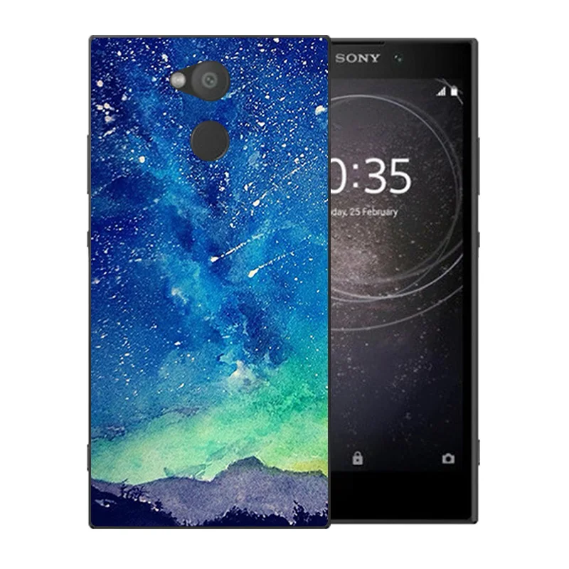 5 2 дюйма для Sony Xperia XA2 роскошный гибкий прозрачный силиконовый чехол с рисунком