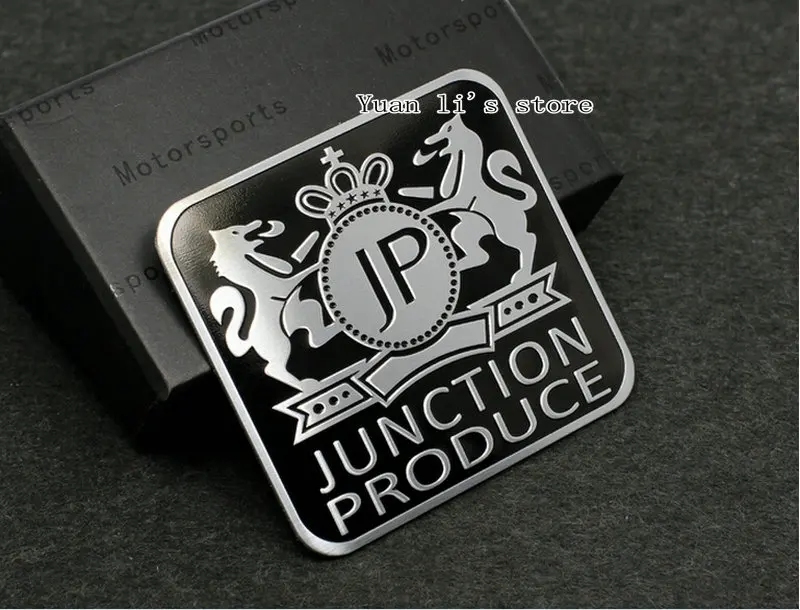 

10 Pcs Car Badge Emblem Sticker aluminum JP PRODUCE Junction vip car body stick Car Styling