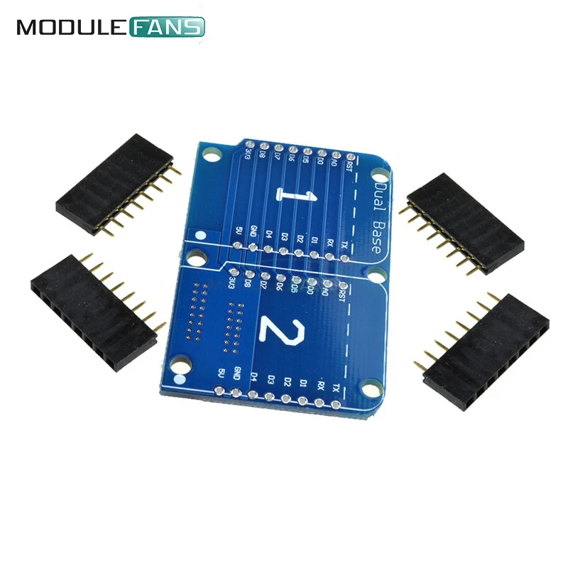 NodeMCU ESP8266 для Arduino Wemos D1 мини щит двойная розетка база Плата расширения|nodemcu