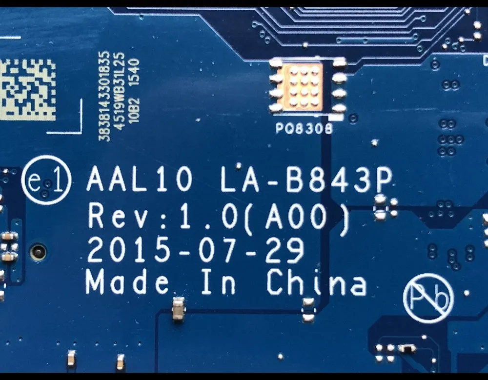 Высокое качество AAL10 LA-B843P для Dell Inspiron 15 5458 5558 5758 Материнская плата ноутбука CN-0XCFXD SR26C I5-5250U DDR3L полностью протестирована