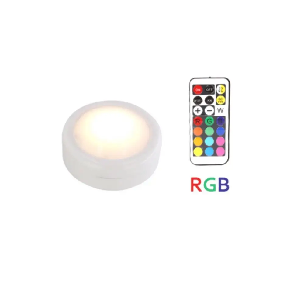 Светодиодный светильник шайба s RGB 12 цветов 21 ключ затемняемый сенсорный датчик Светодиодная подсветка под шкаф для закрытого гардероба Лестницы прихожей ночника - Испускаемый цвет: 1P-One Remote
