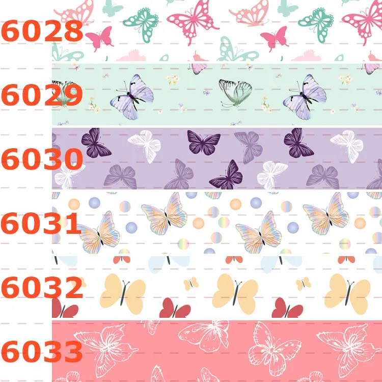

Y 50 yards live cartoon butterfly tower printed grosgrain ribbon