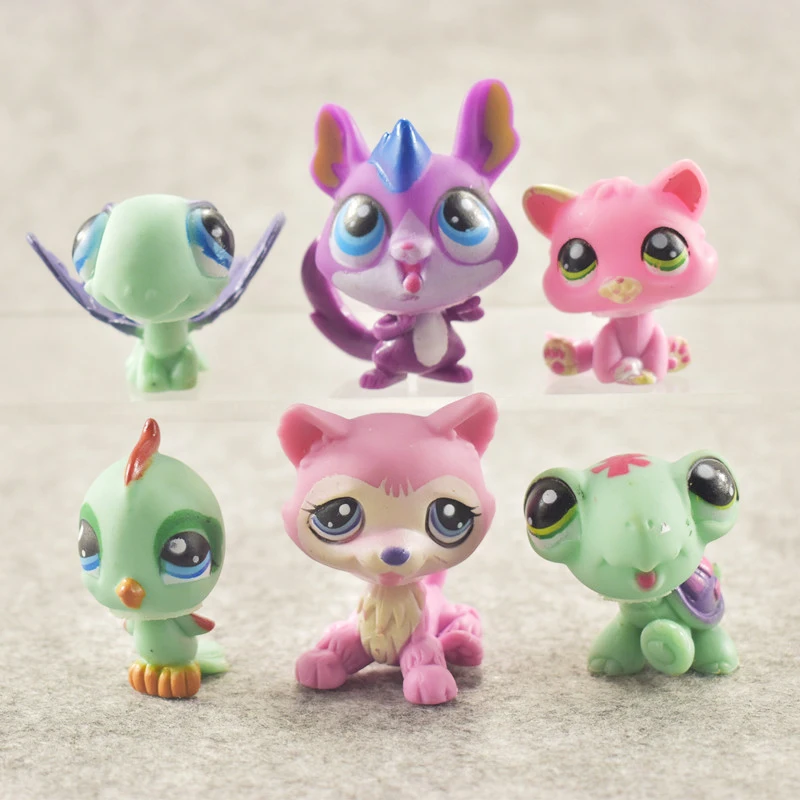 Songge прекрасный Животные Pet Shop игрушка цифры немного кошки собаки олень птицы