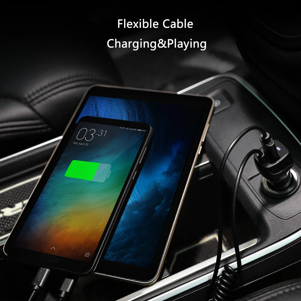 Автомобильное зарядное устройство SeenDa с кабелем Micro usb type C Быстрая быстрая зарядка для мобильных телефонов для iPhone X 7/samsung S9 S8 Plus/huawei Xiaomi
