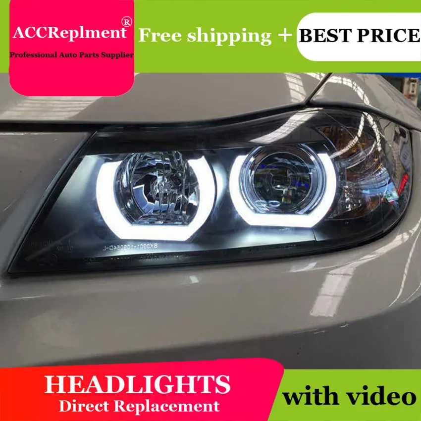 

Car Styling LED Head Lamp for BMW E90 headlights 2005-2011 E90 Led headlight led drl H7 hid Bi-Xenon Lens low beam