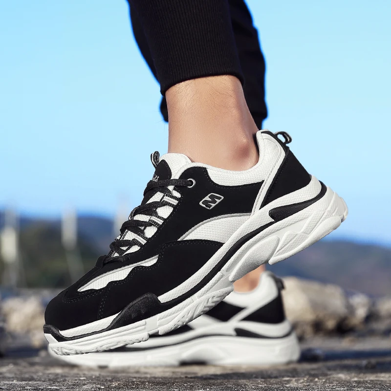 New Brand Men Running Shoes Black White Breathable Gym for Lightweight Sports Man Sneakers Outdoor Trainers 867 44 | Спорт и