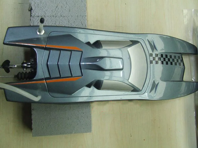 DTRC M370 из стекловолокна с бесщеточным двигателем RC лодка FRP/катамаран с B2435 мотор/30A ESC/17 гр