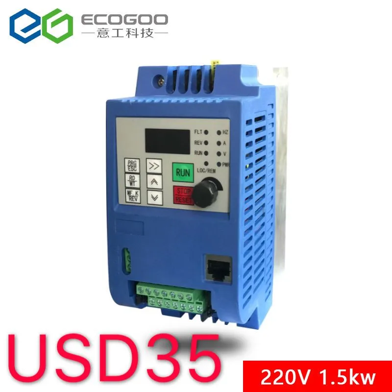 1.5KW/2.2KW 220 V AC Частотный Привод Частотный преобразователь Преобразователь скорость Инвертер контроллера для двигателя с ЧПУ