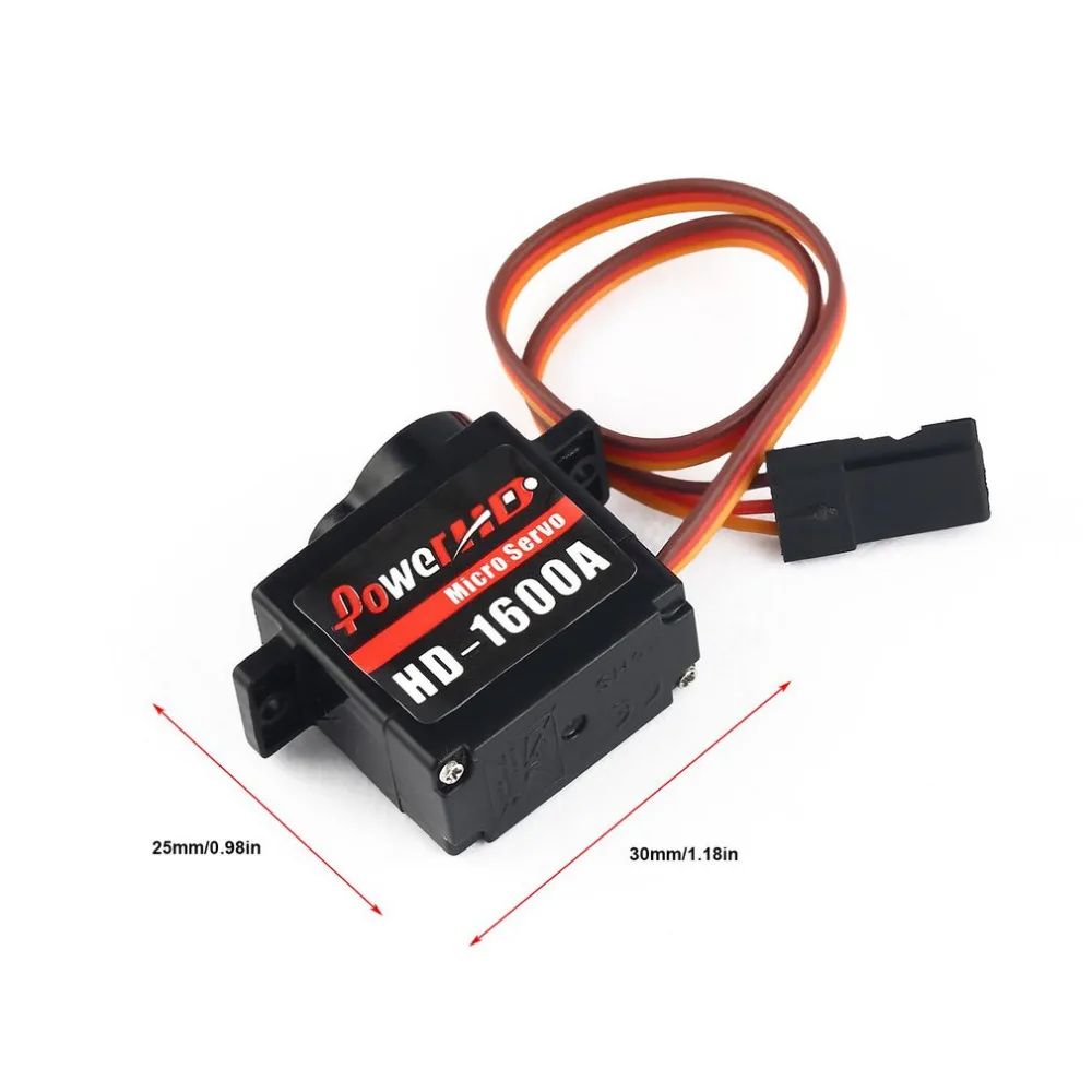 4 шт. Power HD 1600A Micro Mini 1 3 кг рулевой аналоговый пластиковый сервопривод с высоким