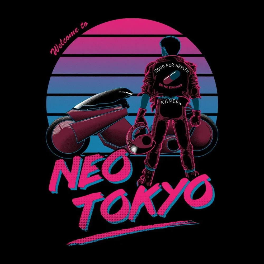 

Akira Welcome To Neo Tokyomens T Shirts Fashion 2019 Men Harajuku Hip Hop Brand Mens Tees