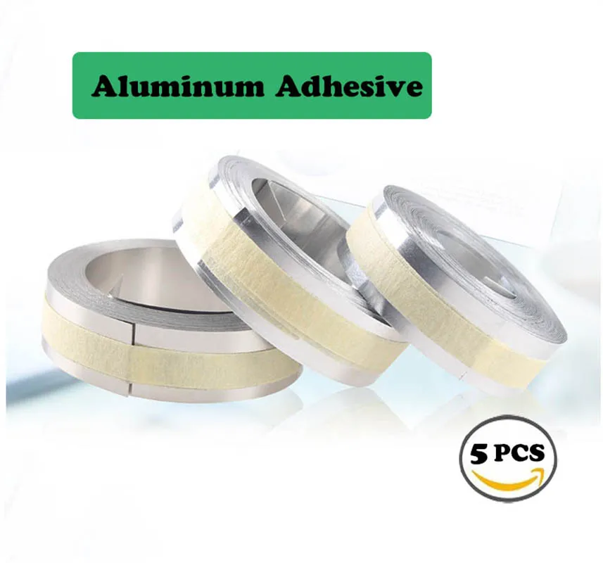 5PKS DYMO 3D 35800 тиснение клейкая алюминиевая лента с металлом 1/2 дюйма 12 футовая
