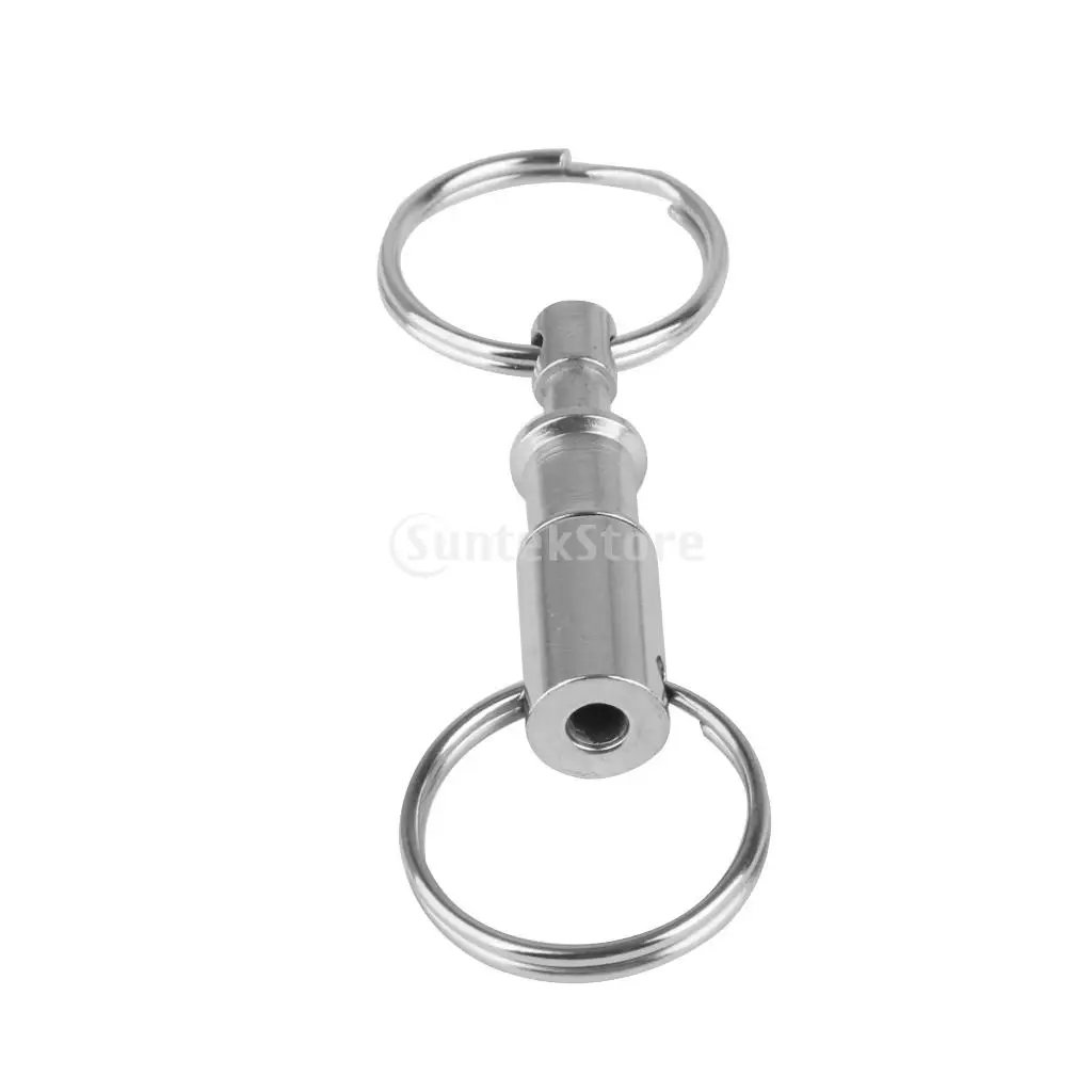 

20Pcs Detachable Quick Release KeyRings Double Split Rings End Belt Holder