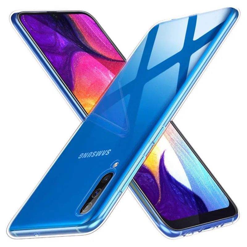 For Samsung Galaxy A50 Case Soft Crystal TPU Silicone Back Cover SM-A505F SM-A505FN/DS A505 Clear |