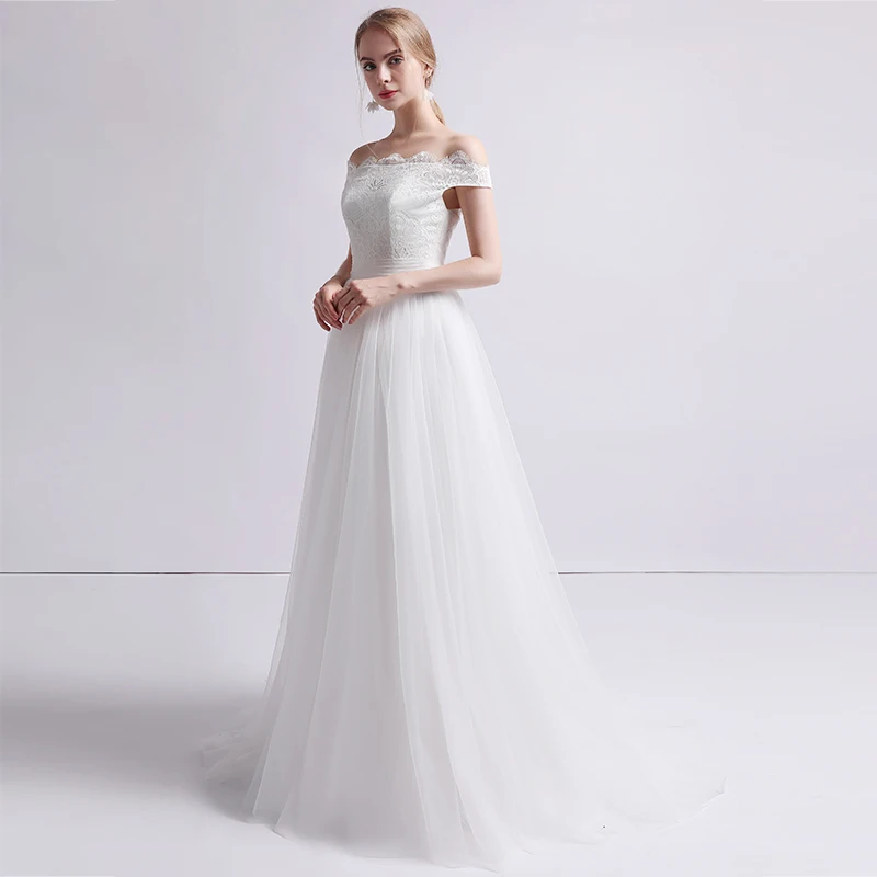 Элегантные кружевные платья с вырезом лодочкой и открытой спиной Vestidos De Novia Boda