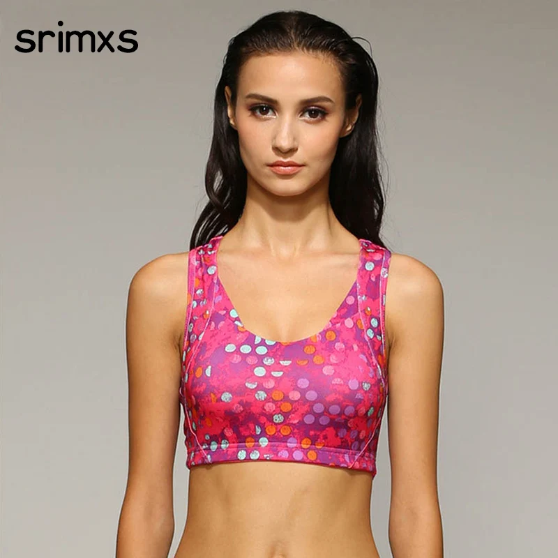 Женские спортивные бюстгальтеры SRIMXS майка для бега нижнее белье женщин топ