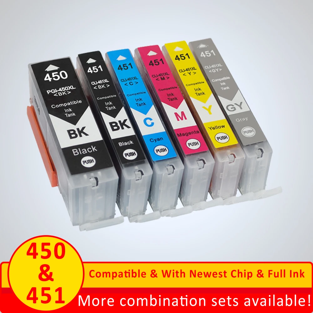 Xiangyu PGI 450 CLI 451 чернильный картридж PGI450 для CANON PIXMA MG5440 MG5540 MG6440 Ip7240 MX924 IX6540