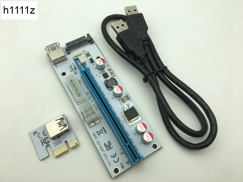 

Новая суперстабильная видеокарта PCI-E PCI E Express от 1x до 16x, переходник-удлинитель, адаптер VER008S для майнинга биткоинов BTC