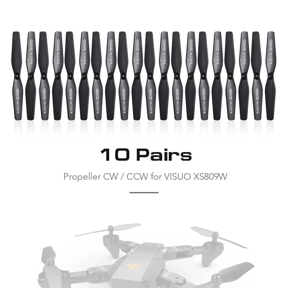Фото 10 пар пропеллеров CW CCW и 2 пары моторов 4 шт. основная передача для VISUO XS809W XS809HW FPV Drone 10 пар пропеллеров CW CCW и 2 пары моторов 4 шт. основная передача для VISUO XS809W XS809HW FPV Drone