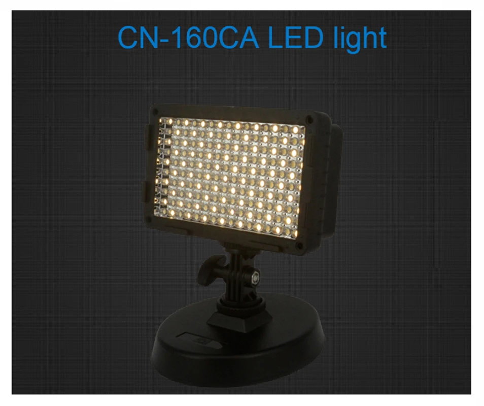 CN 160CA 160 LED Регулируемая Цветовая температура видео свет для Canon Nikon Pentax Panasonic