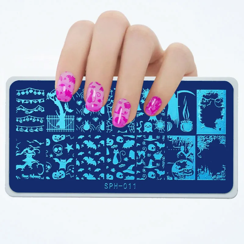 Лидер продаж 1 шт.! Фотопластины для стемпинга ногтей животные пластиковые