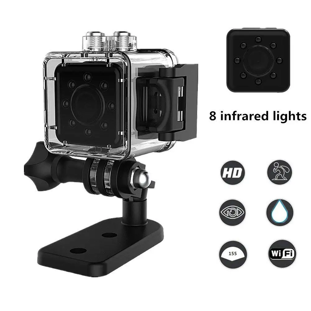 SQ13 Wi Fi P2P мини Камера Водонепроницаемый Full HD 1080 P камера видеонаблюдения ИК Ночное