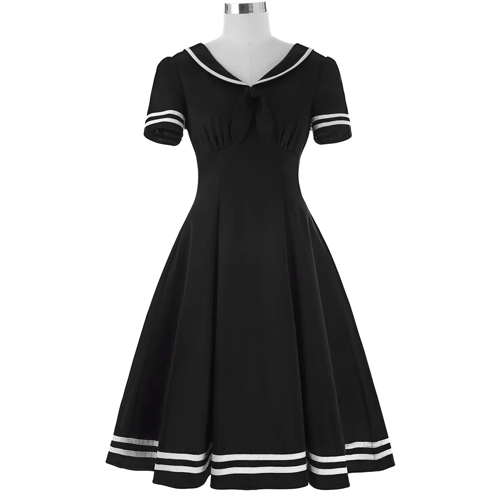 2 Black 50s Dress Jurken, женское платье с бантом, Belle Poque, летнее, Одри Хепберн, 50 s, 60 s, винтажные платья, Vestidos, большой размер, рокабилли, вечерние платья - Цвет: 2 Black 50s Dress