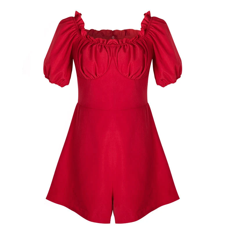 Женское Короткое платье без бретелек размера плюс с оборками летние платья в