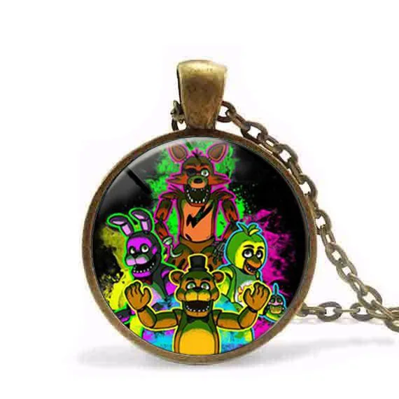 Новое ожерелье 5 Пять ночей у Фредди игрушки фазбер скрабббл плитка искусство